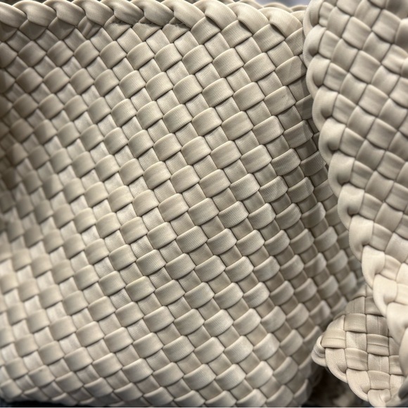 Naghedi Laguna Bag with Removable Change Purse Insert in Ecru Woven Bag - Picture 10 of 12